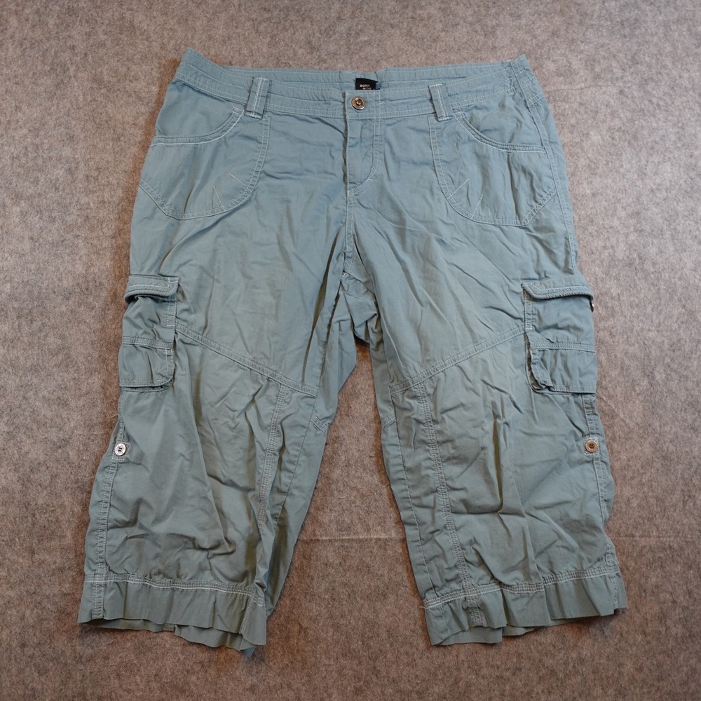 Kuhl Pants Womens 14 Short Blue Kontra Capri Cargo Hiking Outdoor Stretch 6120